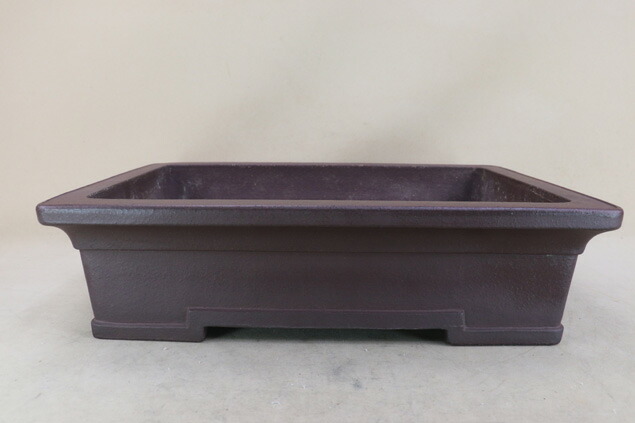 楽天市場】【送料無料】 時代鉢 松泉焼 山秋造 紫泥切立長方鉢 （無傷