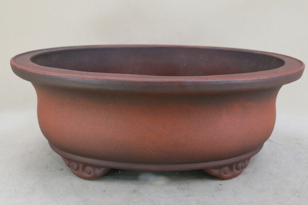 楽天市場】【盆栽鉢】 時代鉢 北山作 外縁楕円鉢（左右46.5cm