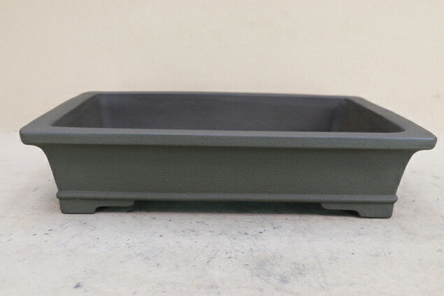 楽天市場】【送料無料】 時代鉢 松泉焼 山秋造 紫泥切立長方鉢 （無傷