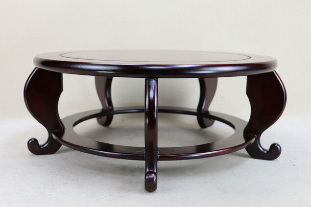 【盆栽卓】 彫平卓（中古 足に多少のガタあり 【飾卓 花台】いよじ園 盆栽卓】 彫平卓（中古 足に多少のガタあり 【飾卓 花台】いよ