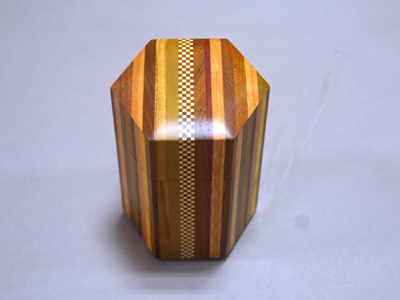未使用　箱根寄木細工　茶筒 楽天市場】【露木木工所】箱根寄木細工 茶筒 小 縞市 : POST DETAIL
