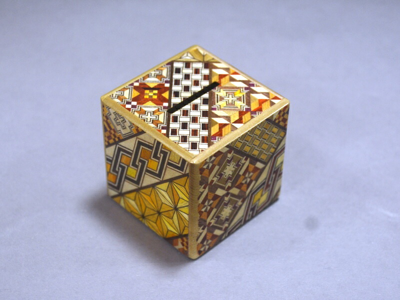 楽天市場】秘密箱 箱根 寄木細工 ひみつ箱 4寸 7回 小寄木 箱なし 箱根