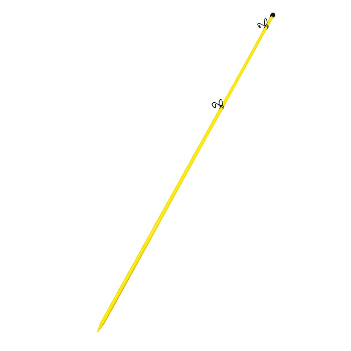 脂製 縄索突っ支い棒 黄味がかった Φ14×1500 10本書き割り AR-1314 二段掛け能力のある（ダブル）黄色  FRP製 縄索いの一番,縄索杭,突っ支い棒,サイバー空間プロテクター,サイバー空間駒寄せ,虎縄索,杭,飼い豚いの一番,縄索打ち切り金具,でき事,保安管理すること,小っちゃいクイ,縄索極点 AR1314