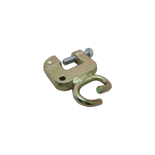 ネットホールド【25個セット】ハサミしろ30mm (平和)鉄骨H鋼フランジ用クランプとネット用金具仕様。橋梁などの工事現場の安全ネットに。牛舎,豚舎,鶏舎 畜舎 感染対策 屋根下ネット張り等にも 農業用園芸用果樹棚 防獣ネット。ネットクランプ|横濱ゼームス商会-店