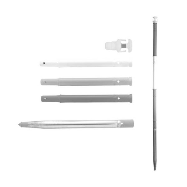 KS むげんくん 基本セットA （路肩明示セット） １０セット 全長：約1890mm ポール：43φ 進入禁止・区画整理・歩行者通路確保などに。（国元商会）クニモト 1846222