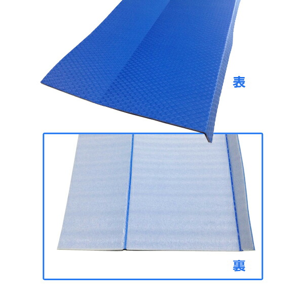 ダイヤステップαアルファ 木造階段用(品番:000134) 14枚セット 寸法:幅720×奥行330mm 框30mm 色:ブルー 厚み3.5mm (再生プラスチック1.5mm+発泡ポリエチレン2.0mm) 日大工業|横濱ゼームス商会-店
