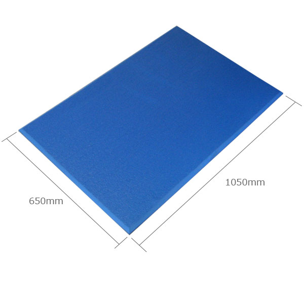 足ラク～ン　大　650×1050mm　２枚セット　厚さ：16mm　色：ブルー　ワニ印の疲労軽減マット。樹脂製,EVA特殊配合　様々な場所でご使用頂けます！工場,倉庫,売店,飲食店,理美容院,厨房,キッチン,ペット用のクッションマットに。 日大工業 14,605円