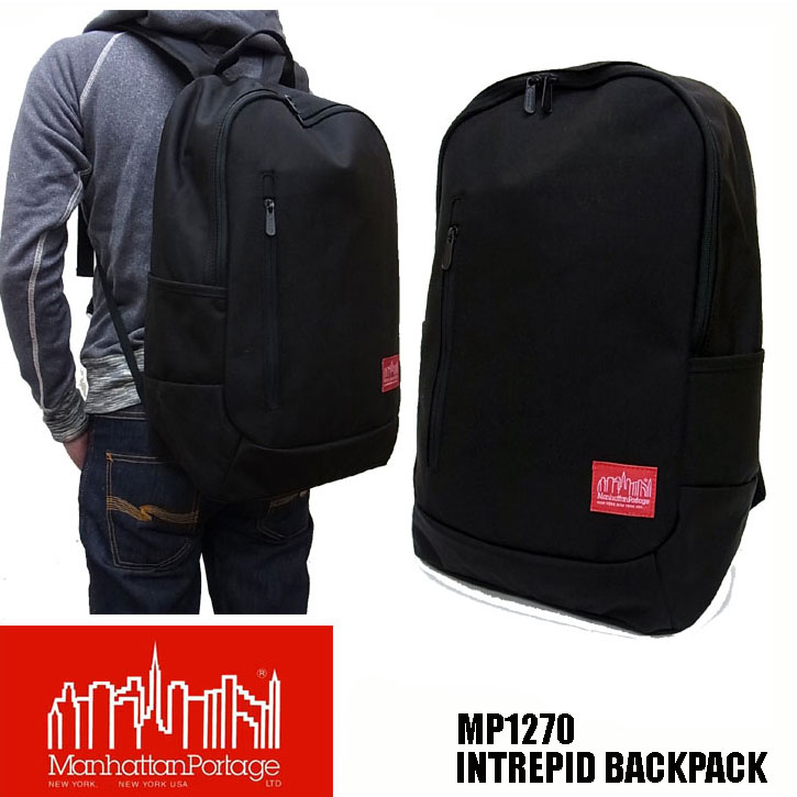 Manhattan Portage メンズ レディース 背嚢 イントレピッドバックパック Intrepid Backpack 黒いこと MP1270