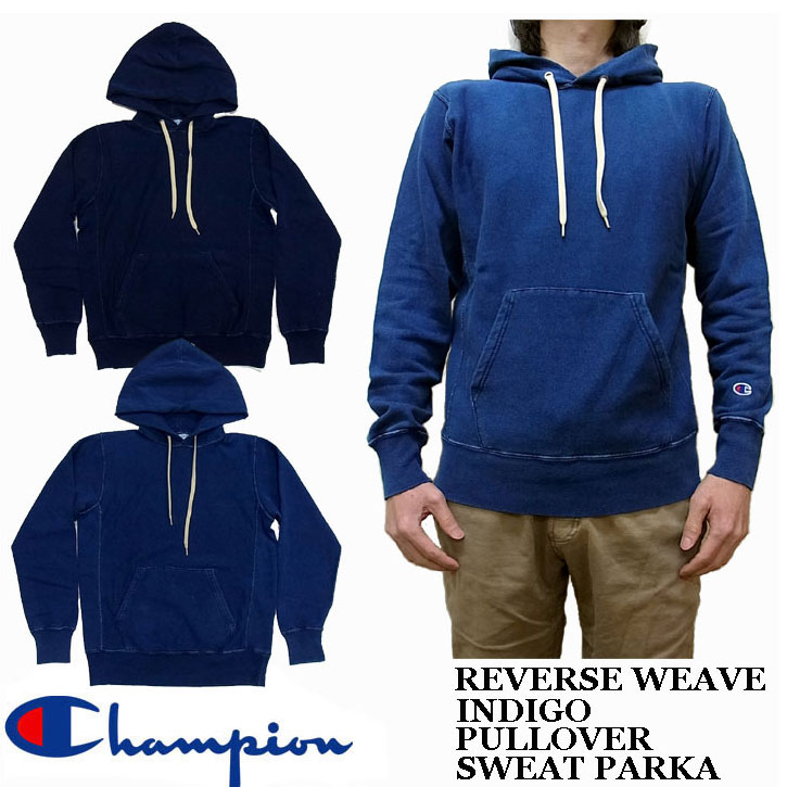 【楽天市場】Champion リバースウィーブ インディゴ スウェット