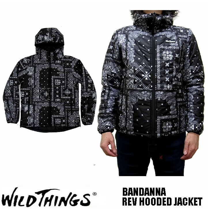 楽天市場 Wild Things ワイルドシングス Bandanna Rev Hooded Jacket Wtn P バンダナ柄 プリマロフト フードジャケット Wildthings ｊｅｒｒｙｓ ｓｔｏｒｅ