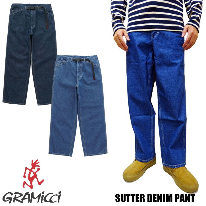 Gramicci  SUTTER DENIM PANT G5FM-P070 全2色 グラミチ サッター ジーンズ ズボン下 バギーパンツ  クライミング ズボン下 メンズ