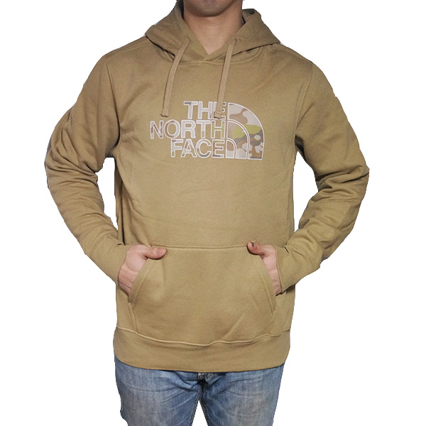 tan north face hoodie