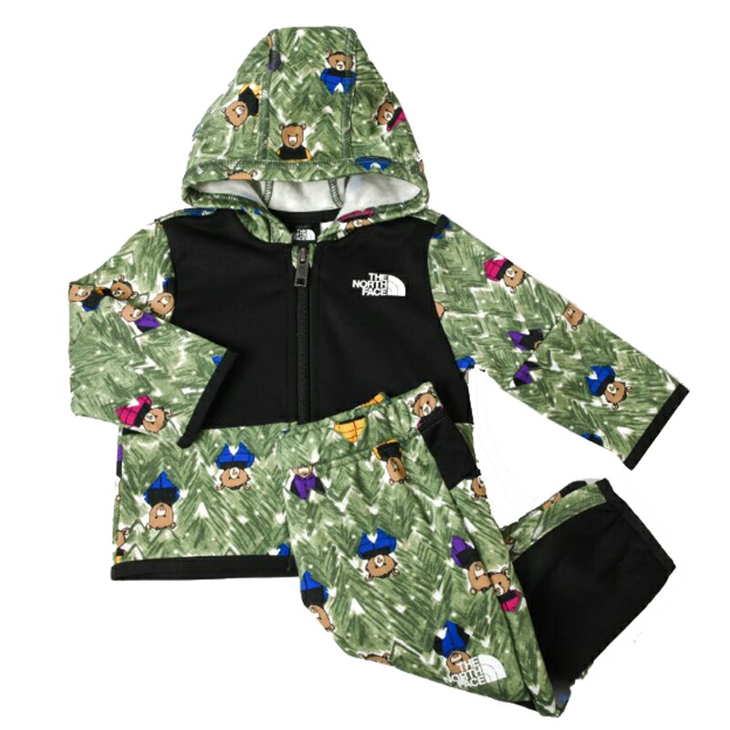 ノースフェイス ベビー セットアップ US限定 クマ(3-6M)緑 240517 tnf-tnfzchp-n1.jpg