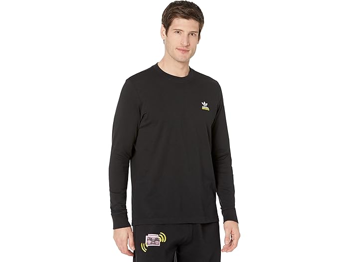 Korn × adidas グラフィックプリント ロングスリーブTシャツ M adidas x Korn Black 2fer Long Sleeve T-Shirt | Zumiez