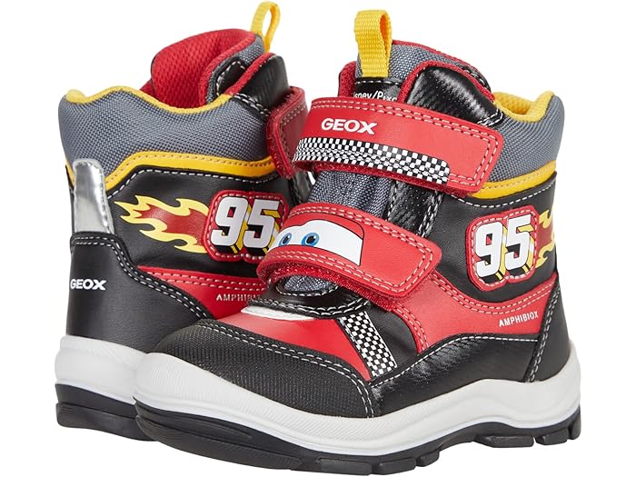 (取寄) ジェオックス キッズ ディズニー カーズ (トドラー) Geox Kids Disney Cars Flanfil Babx4 (Toddler) Red/Black画像