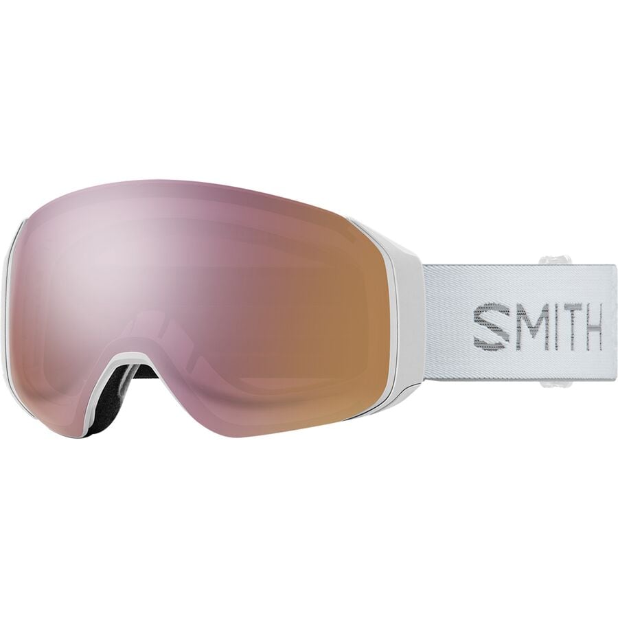 SMITH 4D MAG Asia Fit Snow Goggle White Vapor Chromapop Everyday Rose  Gold Mirror Low Light Replacement Lens 並行輸入品