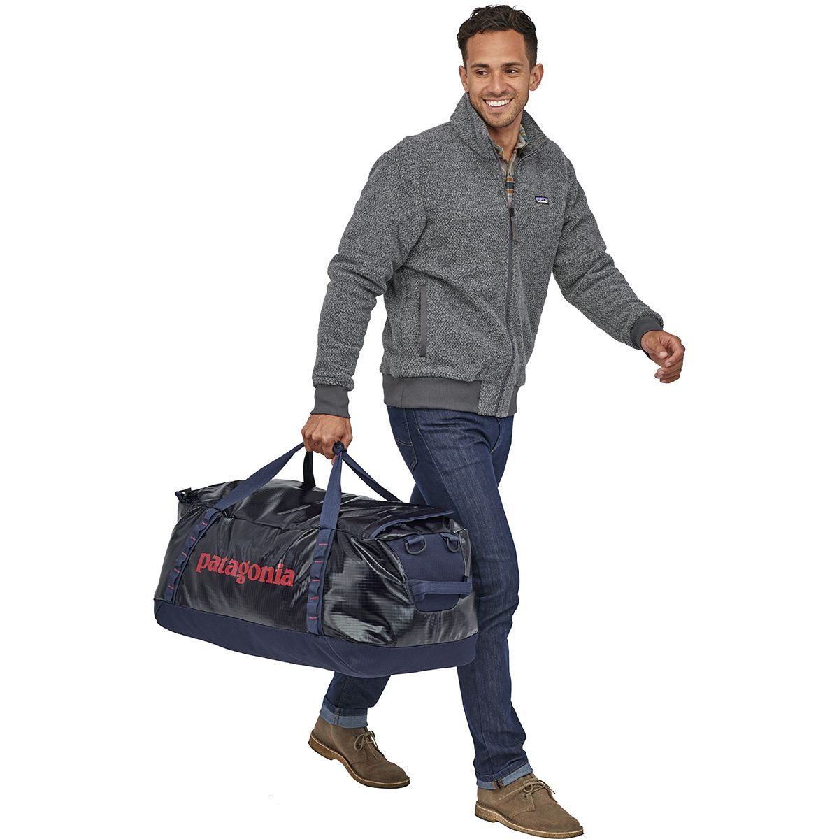 取寄) パタゴニア ブラック Duffel Patagonia ホール Navy 70L Hole