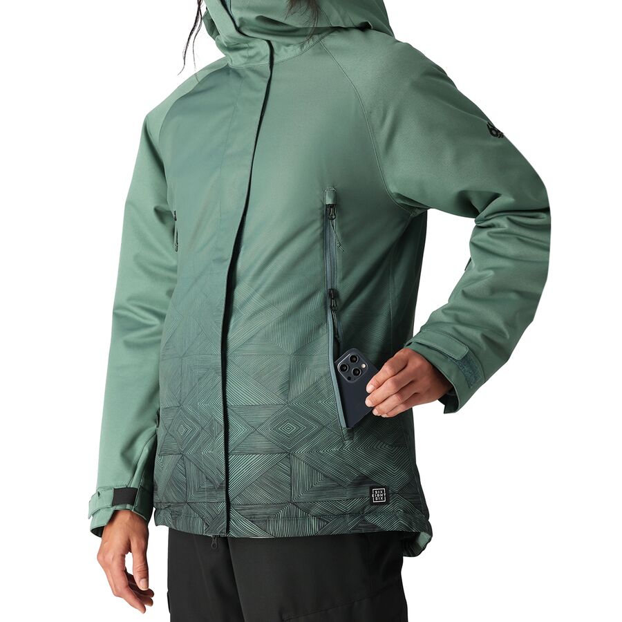 (取寄) シックスエイトシックス レディース ファンタジア インサレーテッド ジャケット - ウィメンズ 686 women Fantasia Insulated Jacket - Women's Cypress Green Geo Fade画像