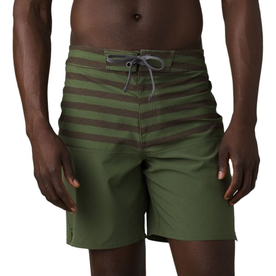 取寄 プラナ メンズ Men's On Rocks ザ オン Stripe - men the Algae Boardshort ロック prAna