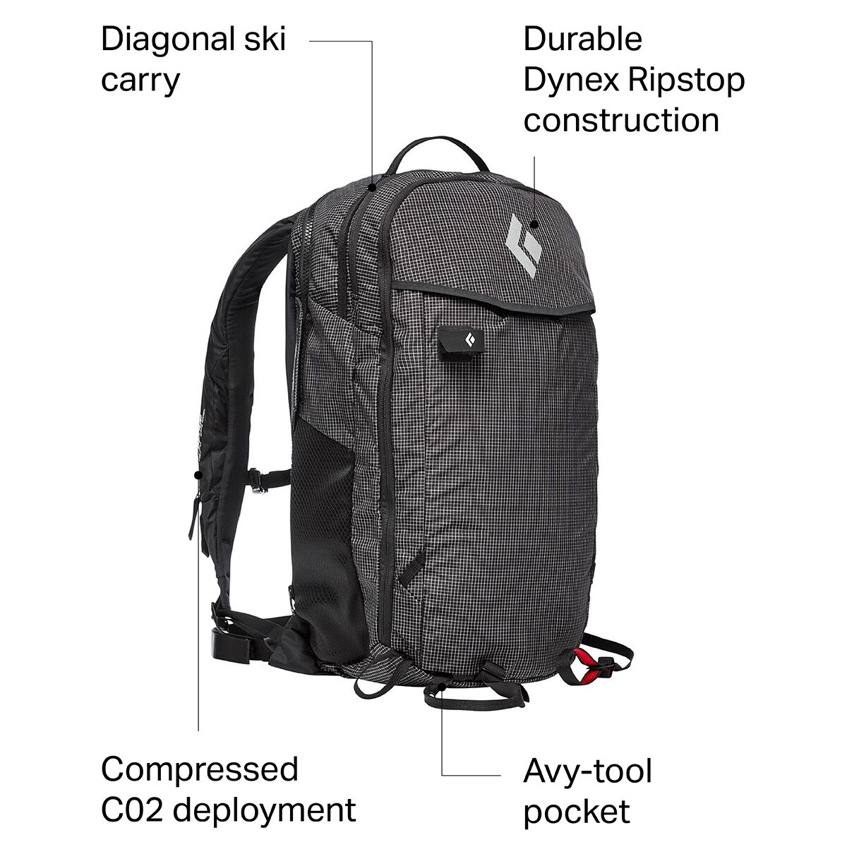 取寄) ブラックダイヤモンド ジェットフォース UL 26L バックパック Black Diamond Jetforce UL 26L  Backpack Black アウトドア