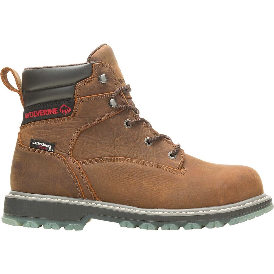(取寄) ウルヴァリン メンズ フロアハンド Lx 6インチ スティール トゥ ワイド ブーツ - メンズ Wolverine men Floorhand LX 6in Steel Toe Wide Boot - Men's Sudan Brown画像