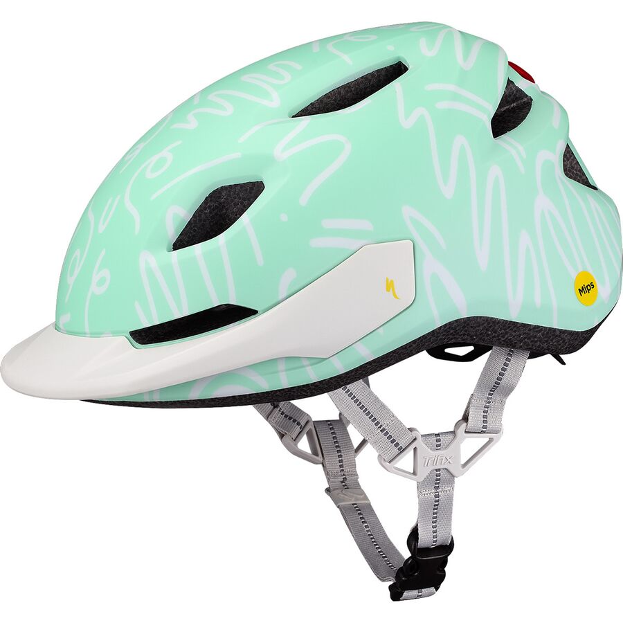 (取寄) スペシャライズド キッズ シャッフル 2 レッド ヘルメット - キッズ Specialized kids Shuffle 2 LED Helmet - Kids' Dune White Graphic画像
