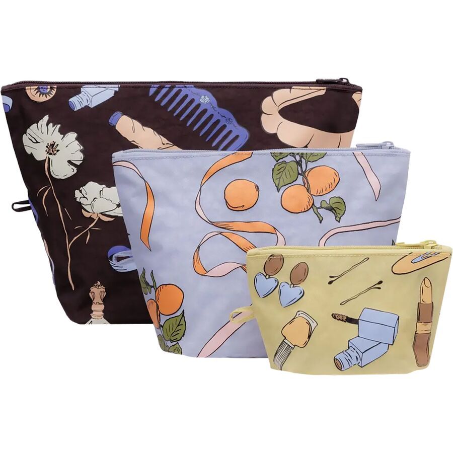 新品　BAGGU 2024 3DZIPSET PEANUTS ポーチ3点セット 新品 BAGGU 2024 3DZIPSET PEANUTS ポーチ3点セット在庫 処