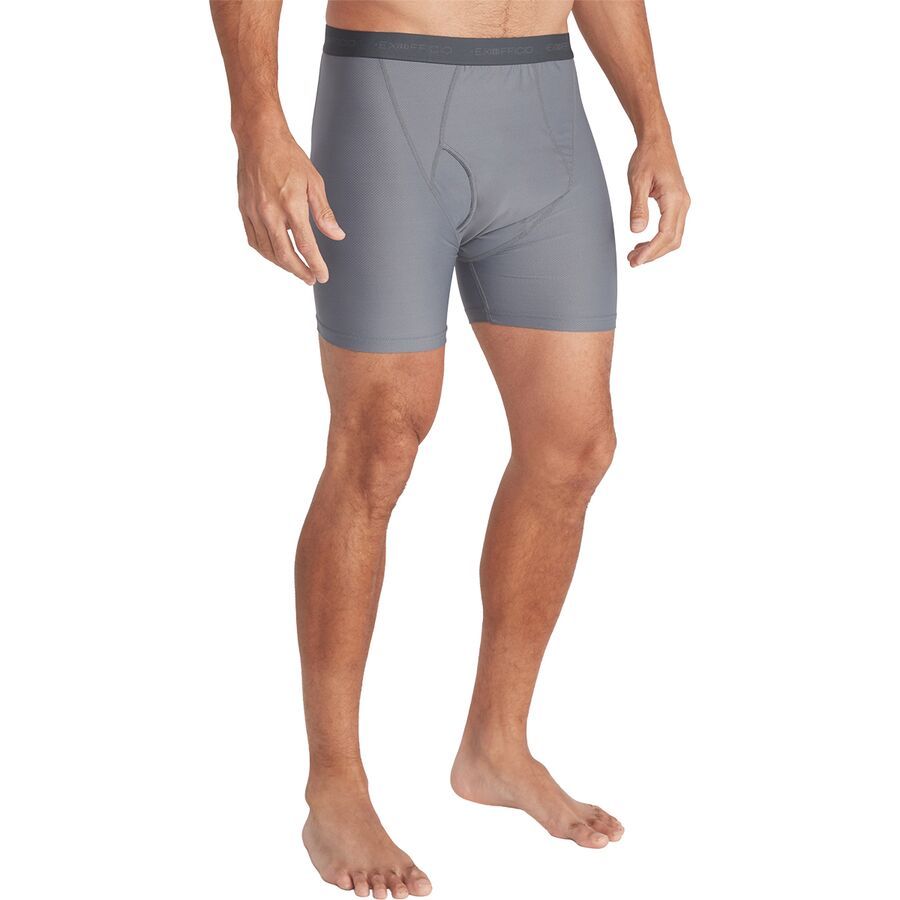 (取寄) エクスオフィシオ メンズ ギブンゴー 2.0 ボクサー ブリーフ - メンズ ExOfficio men Give-N-Go 2.0 Boxer Brief - Men's Steel Onyx 2