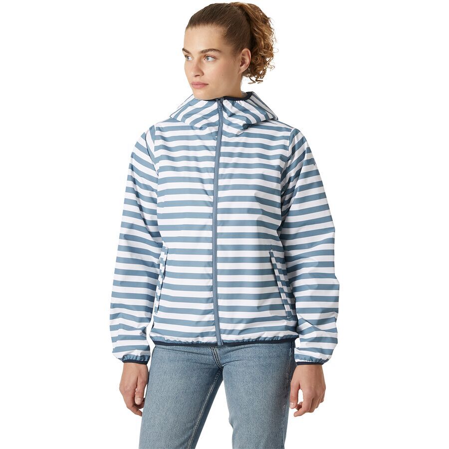 (取寄) ヘリーハンセン レディース グラフィック レイン ジャケット - ウィメンズ Helly Hansen women Graphic Rain Jacket - Women's Washed Navy