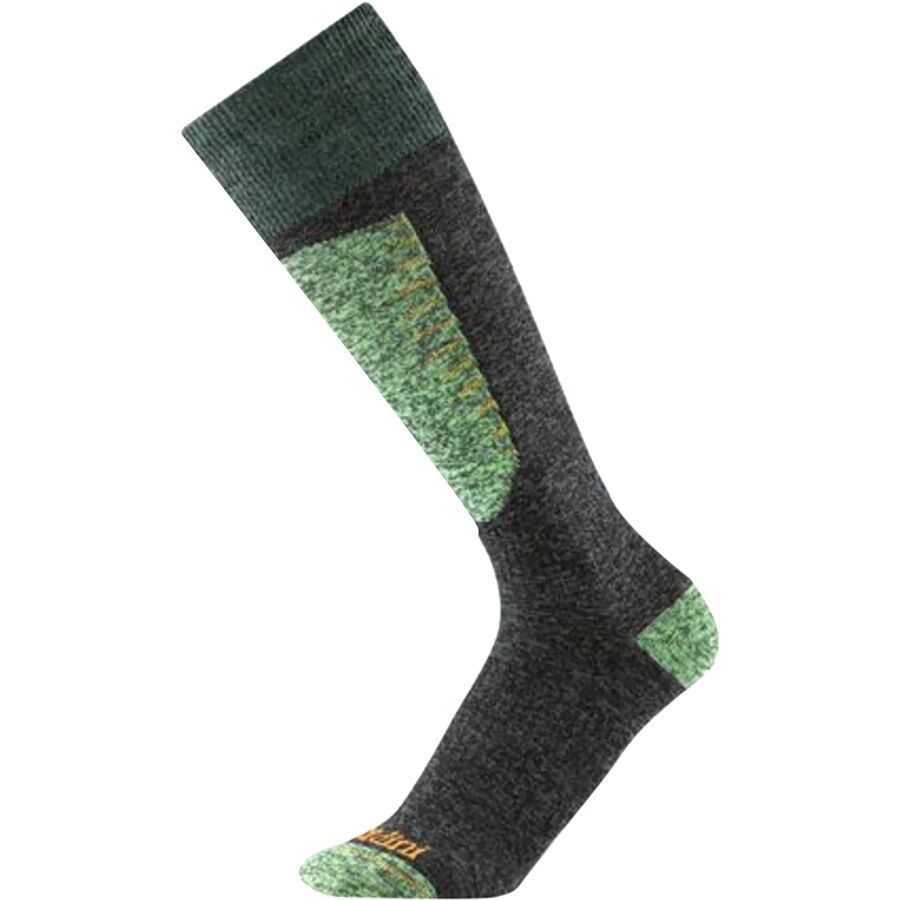 (取寄) ゴルディーニ メンズ バーク スキー ソックス - メンズ Gordini men Burke Ski Sock - Men's Dark Grey Lime