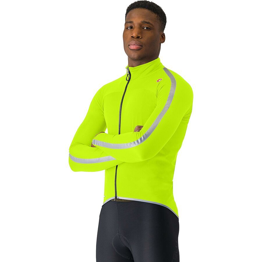 (取寄) カステリ メンズ ウルトラ レイン ケープ - メンズ Castelli men Ultra Rain Cape - Men's Electric Lime/Silver Reflex