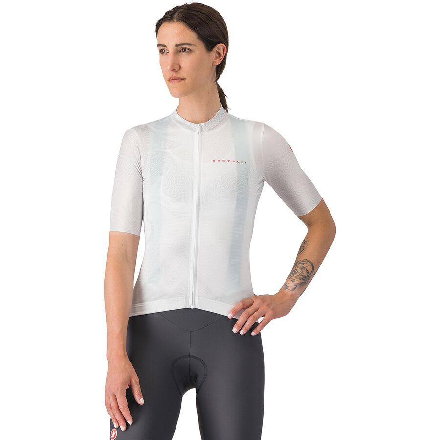(取寄) カステリ レディース ファンタジア ショートスリーブ ジャージ - ウィメンズ Castelli women Fantasia Short-Sleeve Jersey - Women's White画像