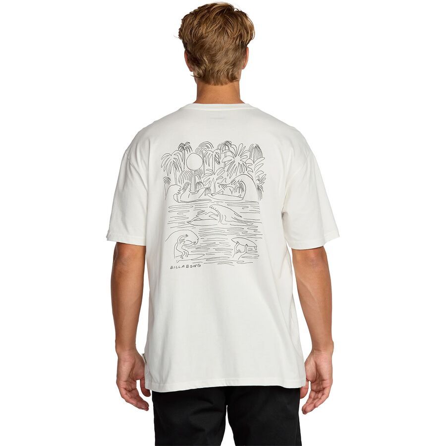 (取寄) ビラボン メンズ シーンズ レギュラー T-シャツ - メンズ Billabong men Scenes Regular T-Shirt - Men's Off White
