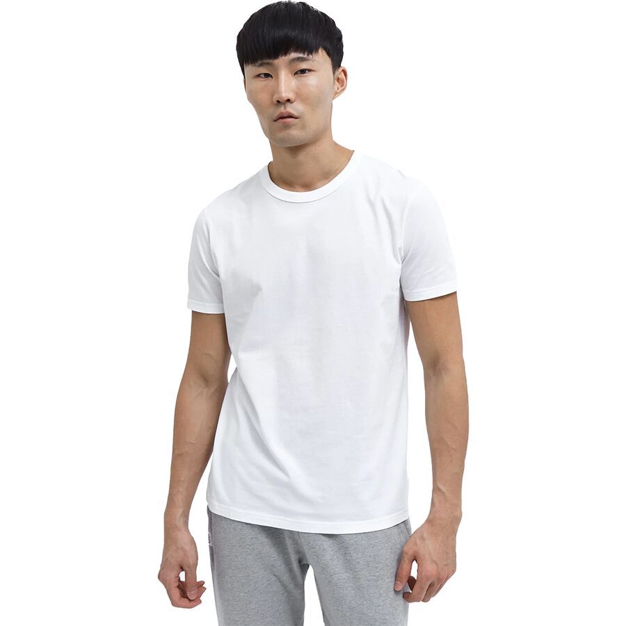 (取寄) レイニングチャンプ メンズ クルーネック ショートスリーブ T-シャツ - メンズ Reigning Champ men Crewneck Short-Sleeve T-Shirt - Men's White