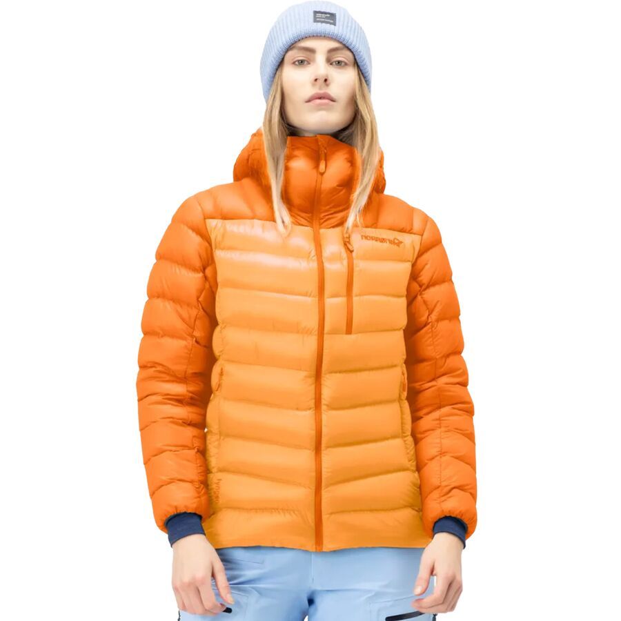 (取寄) ノローナ レディース リンゲン ダウン850 フーデット ジャケット - ウィメンズ Norrona women Lyngen Down850 Hooded Jacket - Women's Autumn Glory