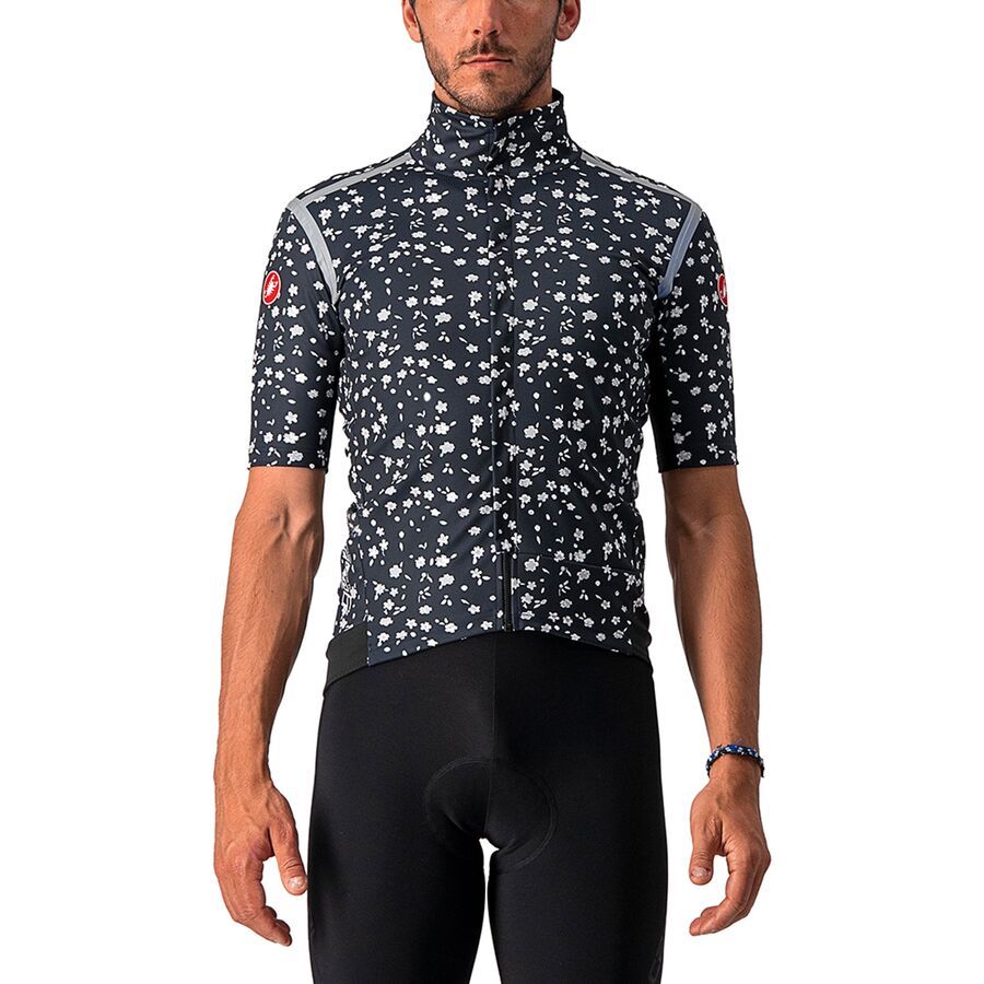 (取寄) カステリ メンズ ガバ ロース ジャージ - メンズ Castelli men Gabba RoS Jersey - Men's Savile Blue/Light Gray/Micro Flowers