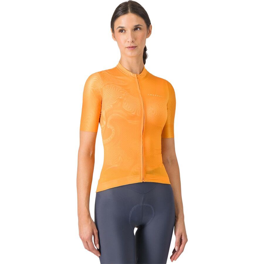 (取寄) カステリ レディース ファンタジア ショートスリーブ ジャージ - ウィメンズ Castelli women Fantasia Short-Sleeve Jersey - Women's Vivid Orange画像