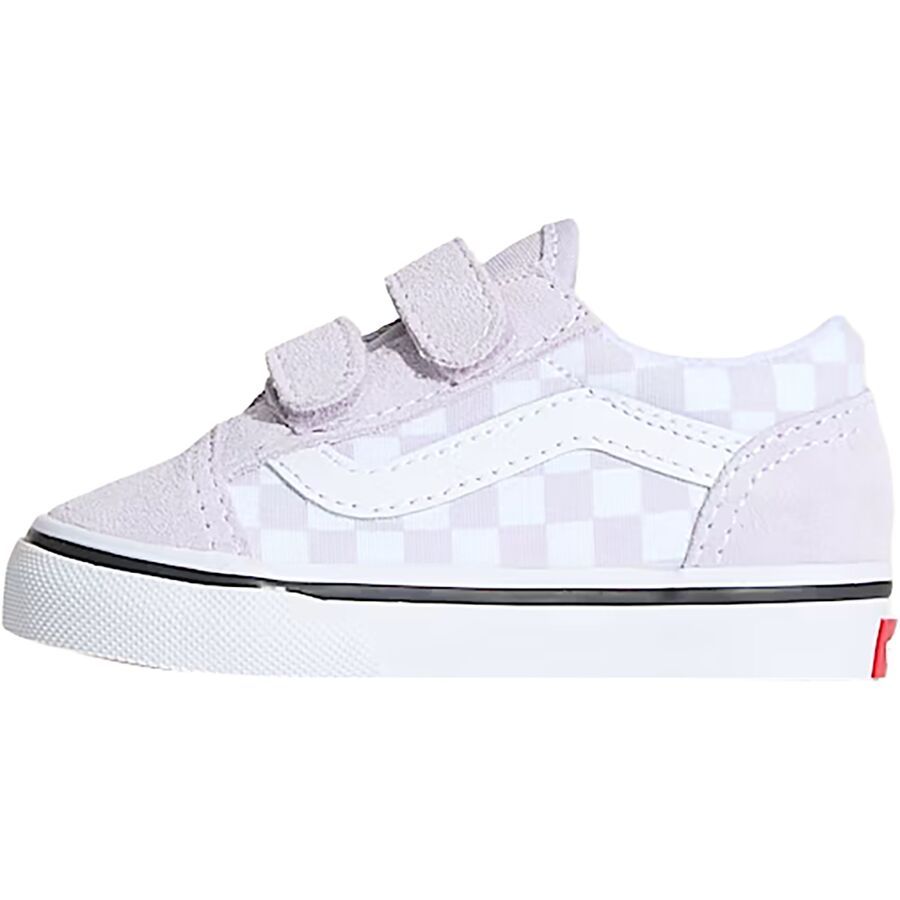 (取寄) バンズ トドラー オールド スクール V シューズ - トッドラー Vans toddler Old Skool V Shoe - Toddlers' Color Theory Checkerboard Lilac Mist