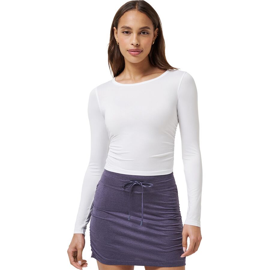 (取寄) トラヴィスマシュー レディース スカイライン ジャージ ロング-スローブ トップ - ウィメンズ TravisMathew women Skyline Jersey Long-Sleeve Top - Women's White