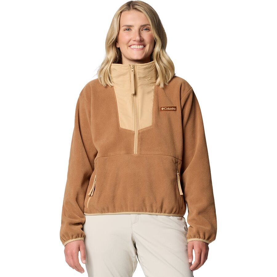 (取寄) コロンビア レディース セコイア グローブ 1/2-ジップ フリース プルオーバー - ウィメンズ Columbia women Sequoia Grove 1/2-Zip Fleece Pullover - Women's Camel Brown/Canoe