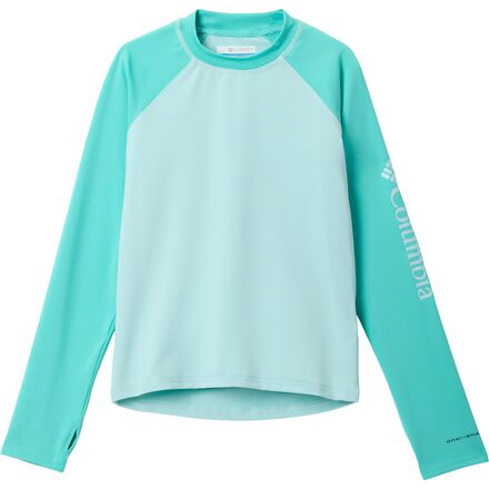 (取寄) コロンビア キッズ サンディー ショアーズ ロング-スローブ サンガード - キッズ Columbia kids Sandy Shores Long-Sleeve Sunguard - Kids' Spray/Dolphin