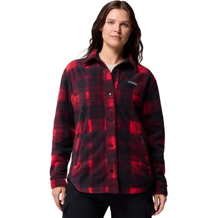 (取寄) コロンビア レディース ベントン スプリングス リ シャツ ジャケット - ウィメンズ Columbia women Benton Springs II Shirt Jacket - Women's Mountain Red Omblur Tonal|ジェットラグ店