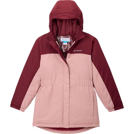 (取寄) コロンビア ガールズ ハイクバウンド リ ロング インサレーテッド ジャケット - ガールズ Columbia girls Hikebound II Long Insulated Jacket - Girls' Eraser Pink/Rich Wine