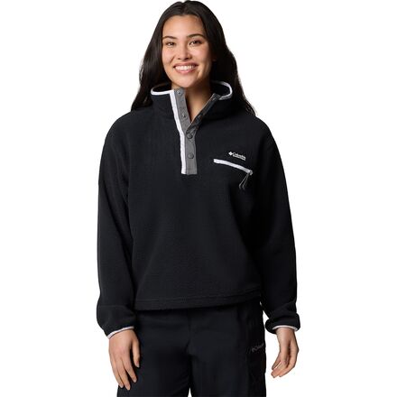 (取寄) コロンビア レディース ヘルベティア リ クロップド 1/2-スナップ フリース プルオーバー - ウィメンズ Columbia women Helvetia II Cropped 1/2-Snap Fleece Pullover - Women's Black 21,165円