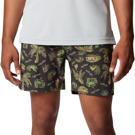 (取寄) コロンビア メンズ パフォーマンス フィッシング ギア ランブラー プリンテッド 6インチ ウォーター ショート - メンズ Columbia men PFG Rambler Printed 6in Water Short - Men's Shark Everglades