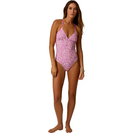 (取寄) カーヴ デザイン レディース ダリア ワンピース スイムスーツ - ウィメンズ Carve Designs women Dahlia One-Piece Swimsuit - Women's Fleur/Violet