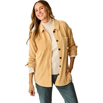 (取寄) カーヴ デザイン レディース ハドソン ストレッチ コード シャケット - ウィメンズ Carve Designs women Hudson Stretch Cord Shacket - Women's Camel|ジェットラグ店