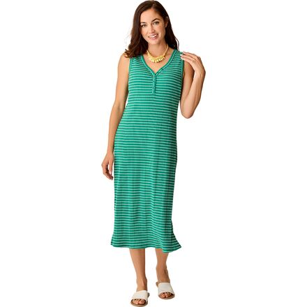 (取寄) カーヴ デザイン レディース エロディー リブ ドレス - ウィメンズ Carve Designs women Elodie Rib Dress - Women's Jade Stripe