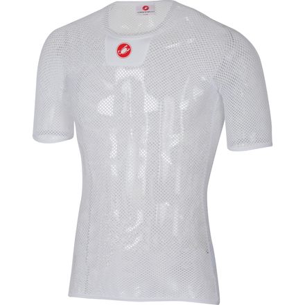 (取寄) カステリ メンズ コア メッシュ 3 ショートスリーブ ベースレイヤー― - メンズ Castelli men Core Mesh 3 Short-Sleeve Baselayer - Men's White