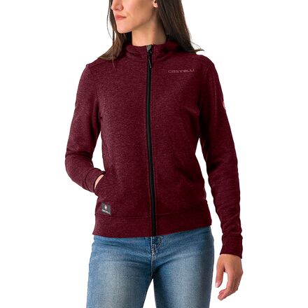 (取寄) カステリ レディース ミラノ フル-ジップ フリース ジャケット - ウィメンズ Castelli women Milano Full-Zip Fleece Jacket - Women's Deep Bordeaux